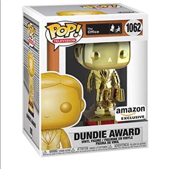 Funko Pop!TV:The Office-Customizable Chrome Dundie Award, Vinyl Figure